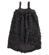 Caroline Bosmans Floral-appliqué Tulle Dress In Black