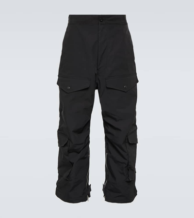 Junya Watanabe Wide-leg Technical Cargo Pants In Black