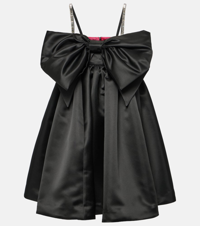 Nina Ricci Bow Front Flared Dress In Black