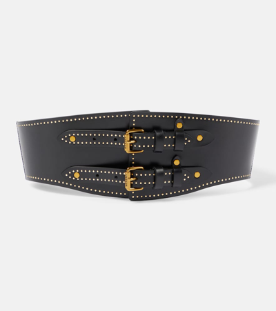 Isabel Marant Riccia Leather Belt In Black