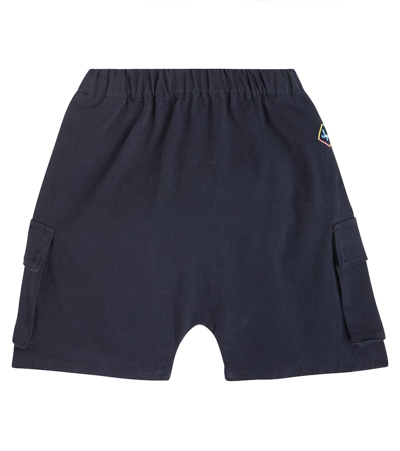 Jellymallow Kids' Dream Cotton Cargo Shorts In Navy