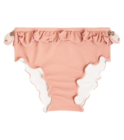 Donsje Kids' Sisi Bikini Bottoms In Old Rose