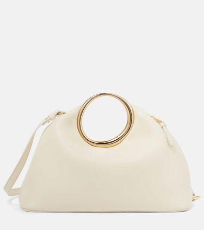 Jacquemus Le Calino Leather Tote Bag In Light Ivory