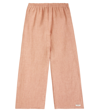 Donsje Revoi Linen-blend Pants In Rust Metallic