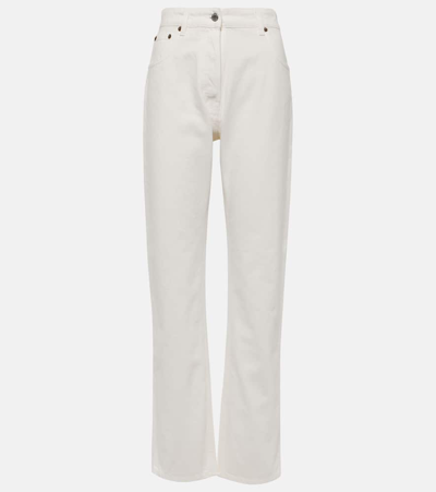 Prada High-rise Straight Jeans In White