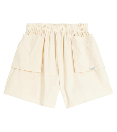 Donsje Kids' Mary Cotton Cargo Shorts In Macaroon