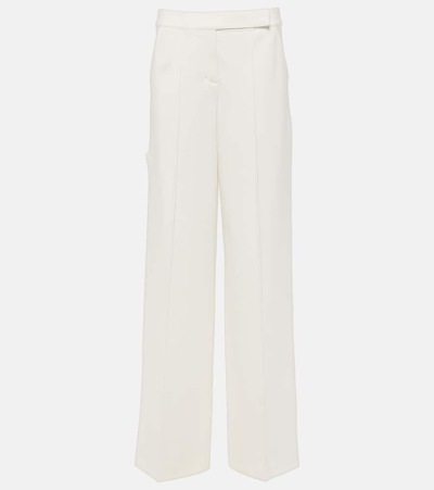 Dorothee Schumacher High-rise Wide-leg Trousers In  Camellia White