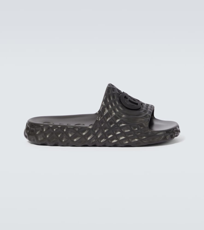Gucci Interlocking G Slides In Nero/nero | ModeSens