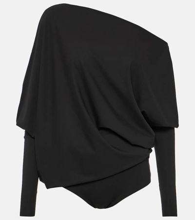 Wolford Gathered Jersey Bodysuit In Black