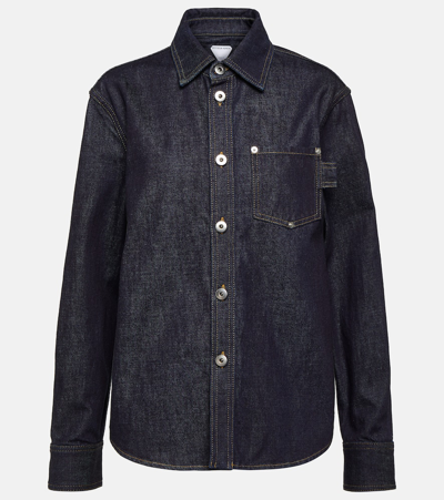 Bottega Veneta Denim Shirt In Blue