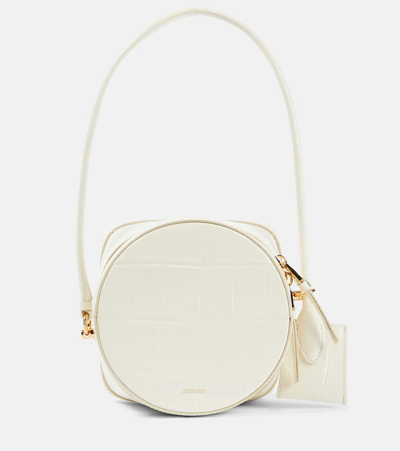 Jacquemus Le Vanito Leather Shoulder Bag In Light Ivory