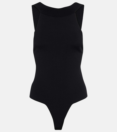 Khaite Campagna Sleeveless Bodysuit In Black