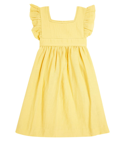 Bonpoint Kids' Cassiopee Dress In Yellow