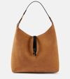 Chloé Marcie Small Suede Shoulder Bag In Tan