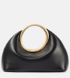 Jacquemus Small Calino Leather Top Handle Bag In Black