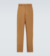 Zegna Stretch Gabardine Denim Jean In Braun