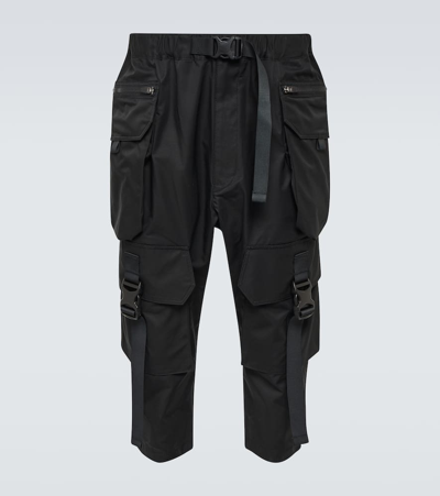 Junya Watanabe Cotton-blend Gabardine Cargo Pants In Black