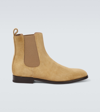 MANOLO BLAHNIK DELSA SUEDE CHELSEA BOOTS