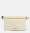 Jacquemus Off-white Les Sculptures 'la Petite Pochette Rond Carré' Clutch In Light Ivory