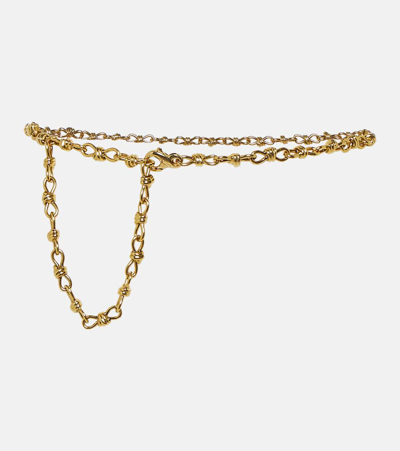 Bottega Veneta Andiamo Chain Belt In Gold