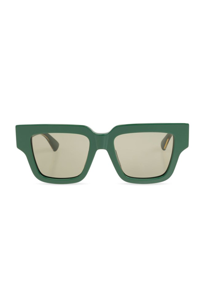 Bottega Veneta Eyewear Square Frame Sunglasses In Green