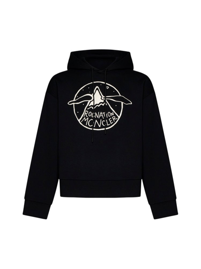 Moncler Genius Moncler 1952 Logo Patch Embroidered Hoodie In Black