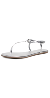 Tkees Mariana Metallic Leather Sandals In Cream