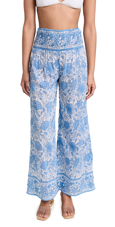 Bell Beach Trousers Blue Floral