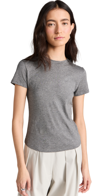 Theory Tiny Tee Melange Grey In Gray