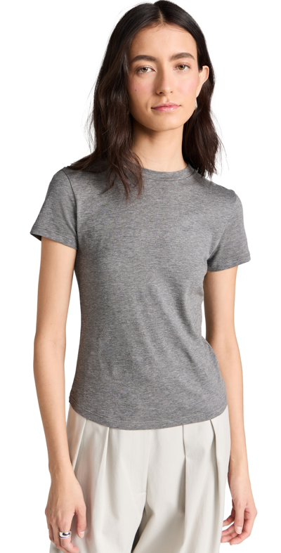 THEORY TINY TEE MELANGE GREY