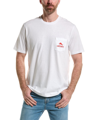 Tommy Bahama Iron Out The Details Pocket T-shirt In White