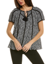 Elie Tahari The Juliana Silk Blouse In Black