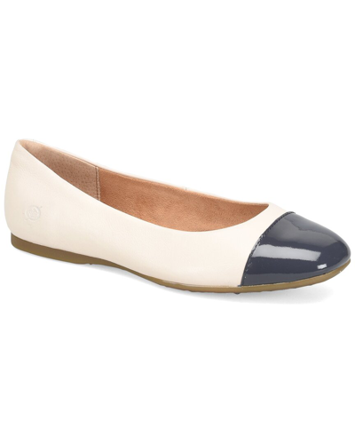 Born Britta Leather Flat In White