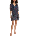 Ted Baker Casadee Wrap Mini Dress In Blue