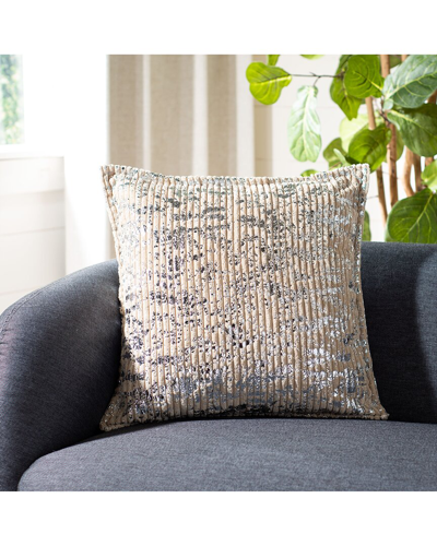 Safavieh Elysia Pillow In Silver