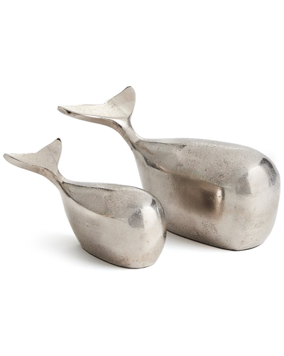 Napa Home & Garden Moby Sculptures, Set Of 2 In Silver