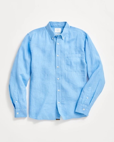 Billy Reid Tuscumbia Linen Shirt Button Down In French Blue
