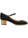 Apc Victoria Block-heel Suede Pumps