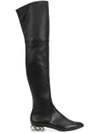 CASADEI EMBELLISHED HEEL OVER-THE-KNEE BOOTS,1T904H020GC84912208656