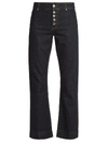 ALEXA CHUNG button kick-flare jeans,1702 DE03 DECO200 402W4