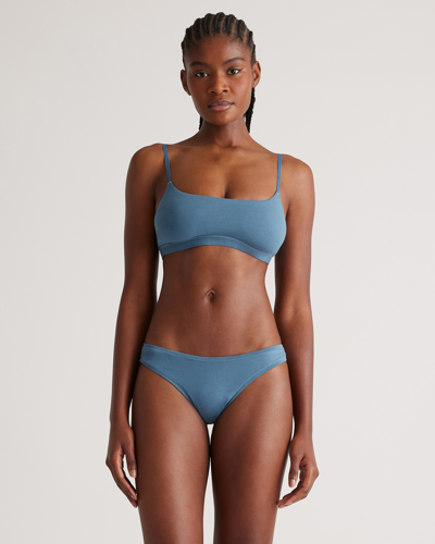 Quince Women's Scoop Bralette In Ocean