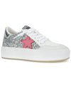 Vintage Havana Womean's Ream 9 Platform Sneakers In Silver Sparkle