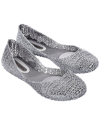 Melissa Women's Campana Papel Flats - Silver