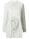 JW ANDERSON striped shirt dress,DRYCLEANONLY