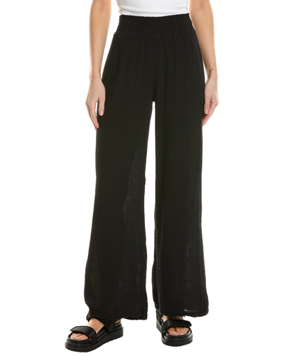 Michael Stars Susie High-rise Wide Leg Pant In Black