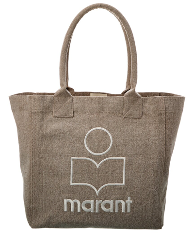 Isabel Marant Yenky Small Canvas Tote In Beige