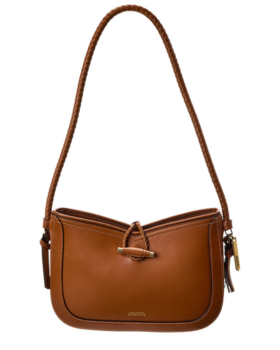 Isabel Marant Vigo Leather Shoulder Bag In Brown