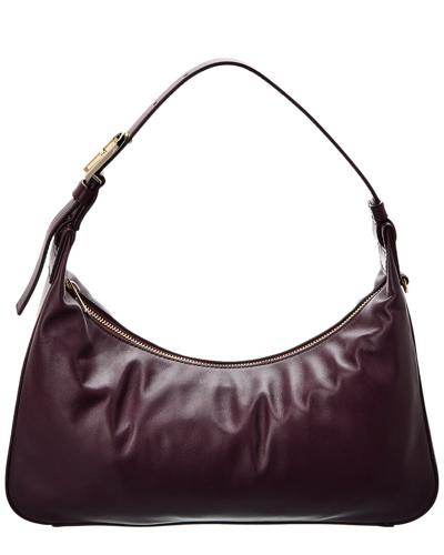 Furla Flow Medium Leather Shoulder Bag In Red