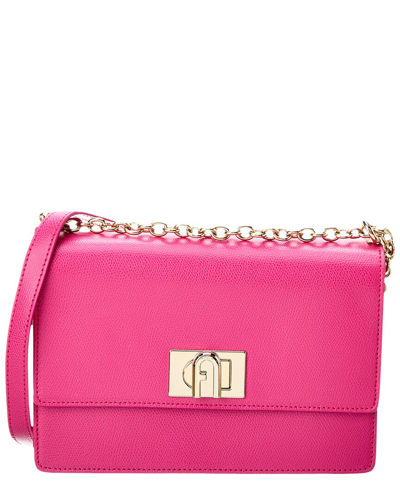 Furla 1927 Small Leather Crossbody In Pink