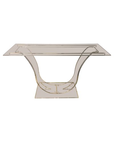 Sagebrook Home 47in Dorsey Acrylic Console Table In Gray